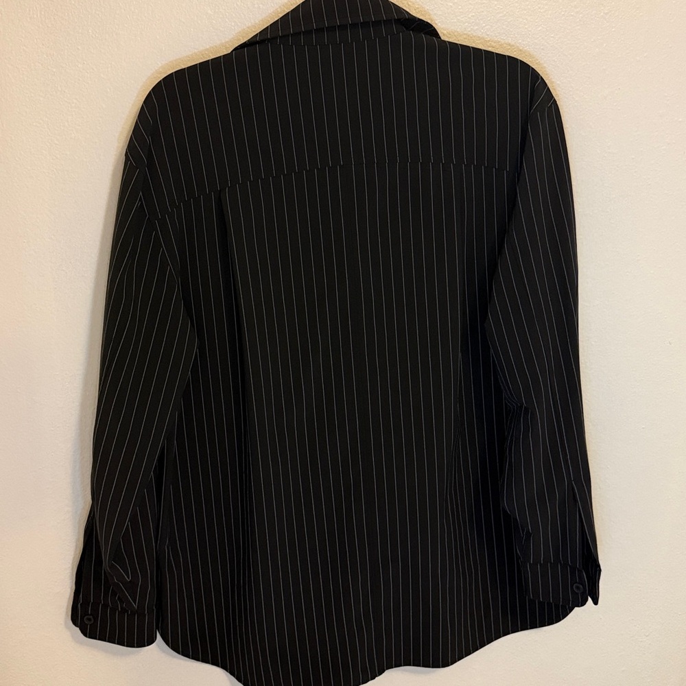 ALO Yoga Pinstripe Daylight Button Down Long Sleeve - Picture 6 of 6